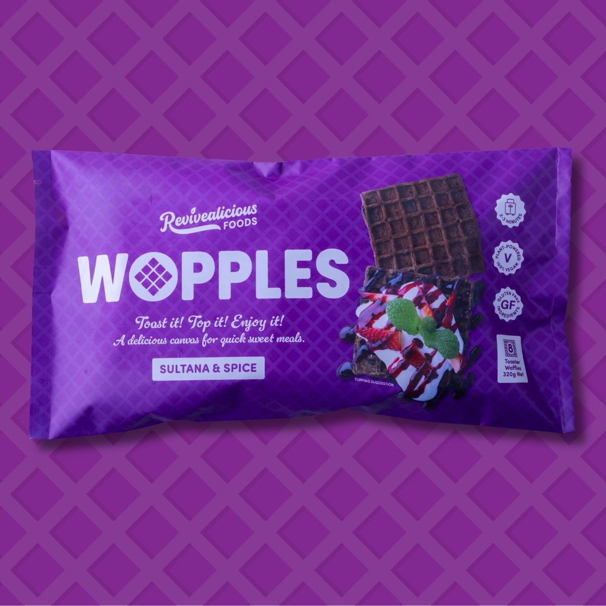 Wopples Sultana & Spice 320g (Pack of 8)