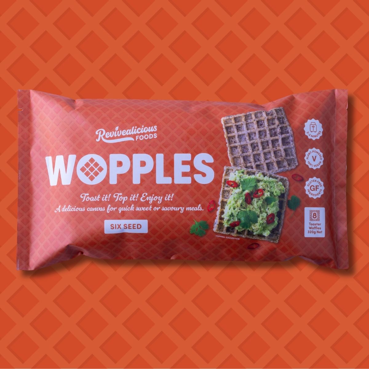 Wopples Six Seed 320g (Pack of 8)