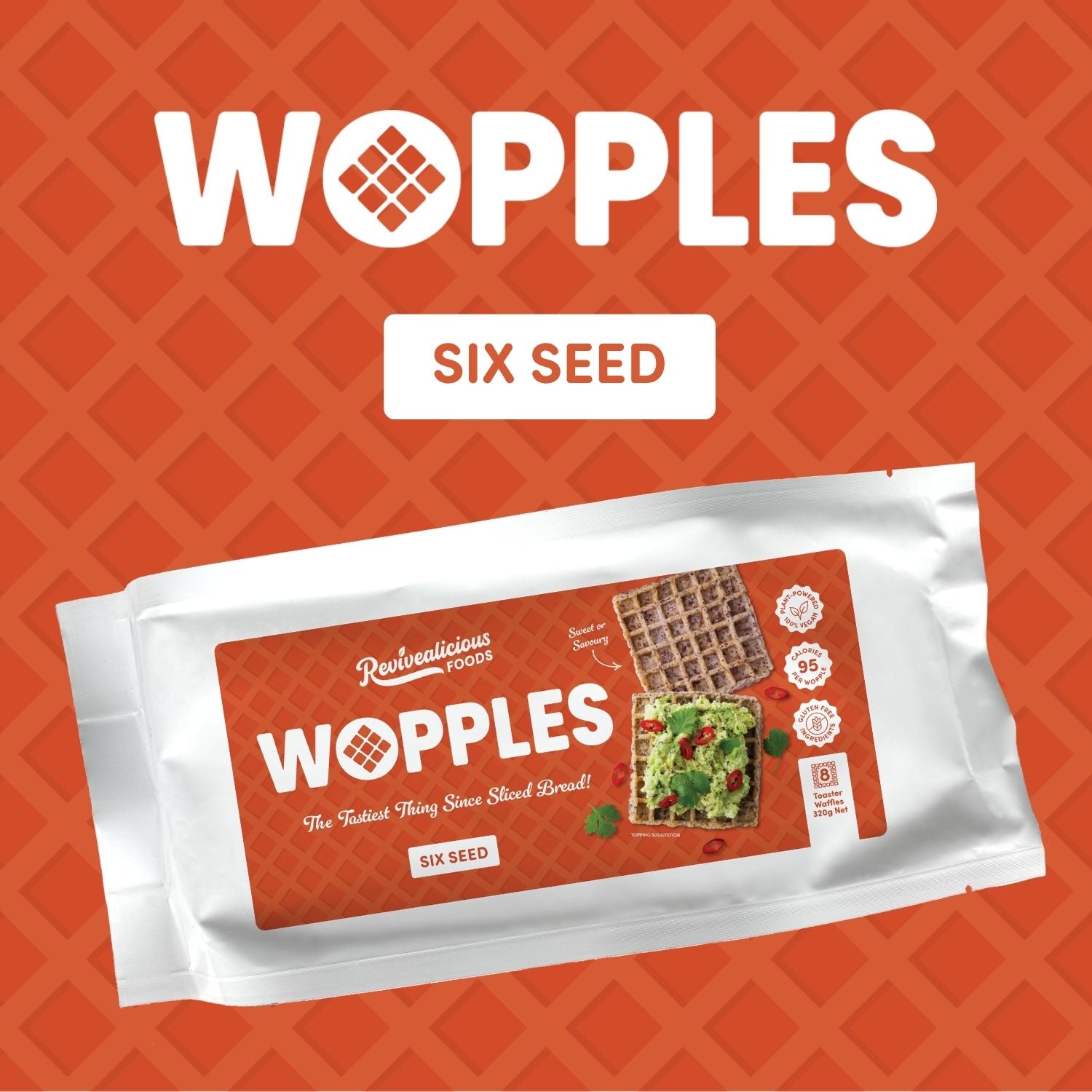 Wopples Six Seed 320g (Pack of 8)